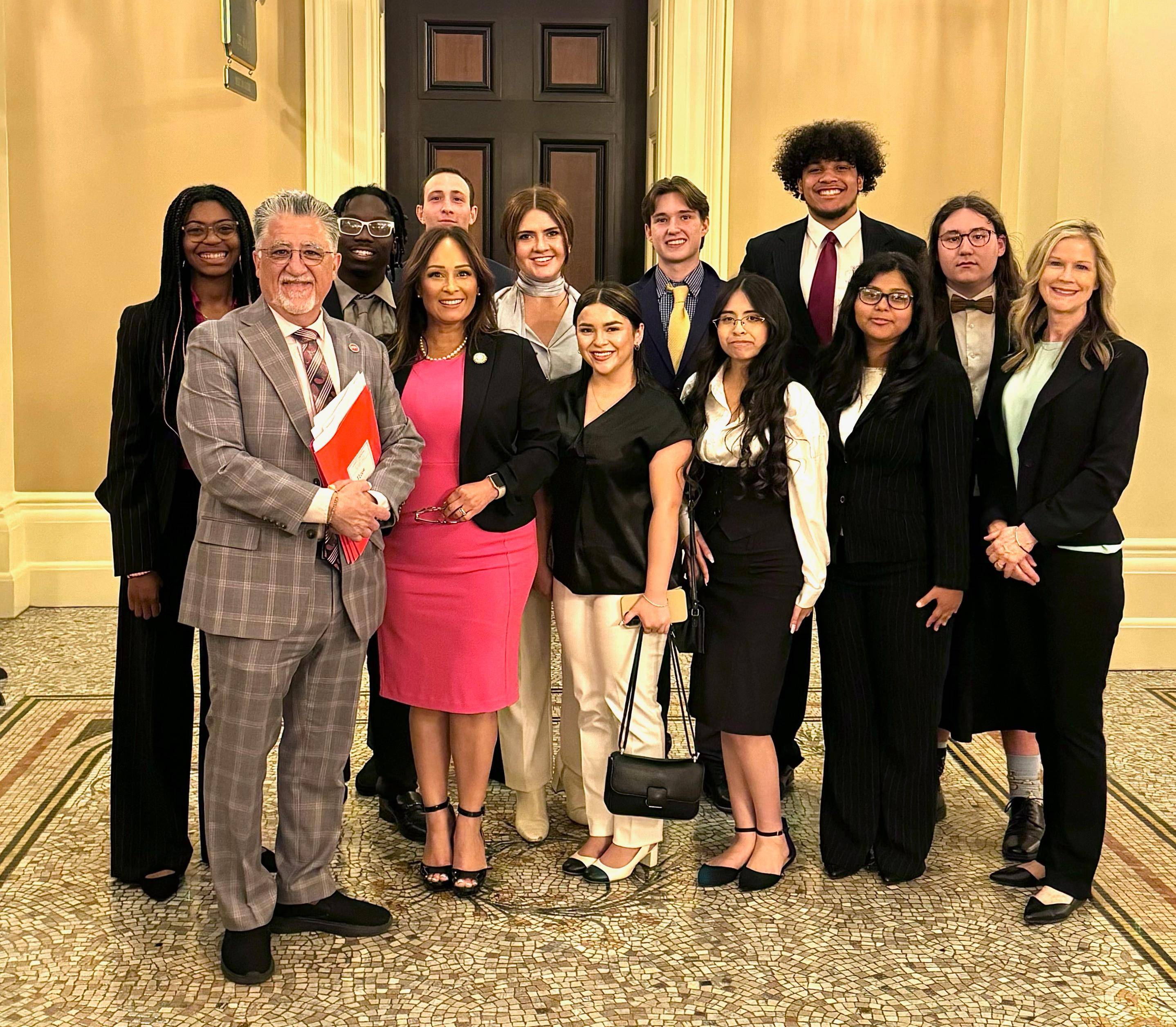 Public Policy students with government officials