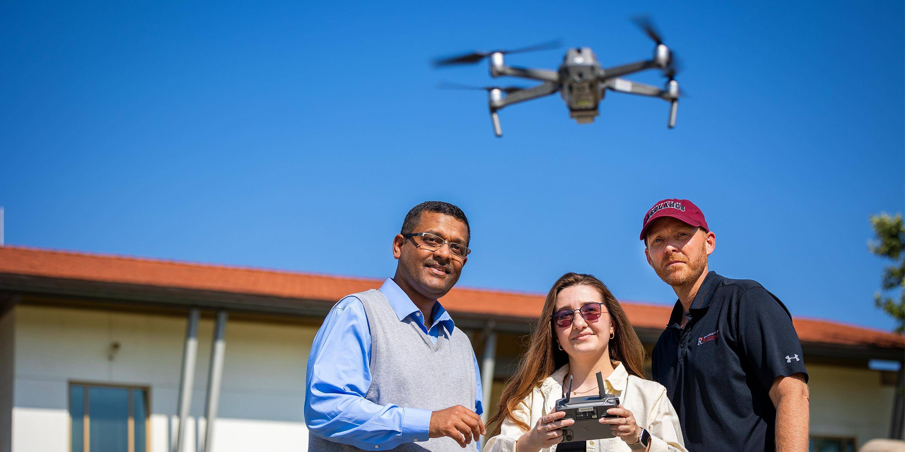 Media row - Geographic information science drone demo