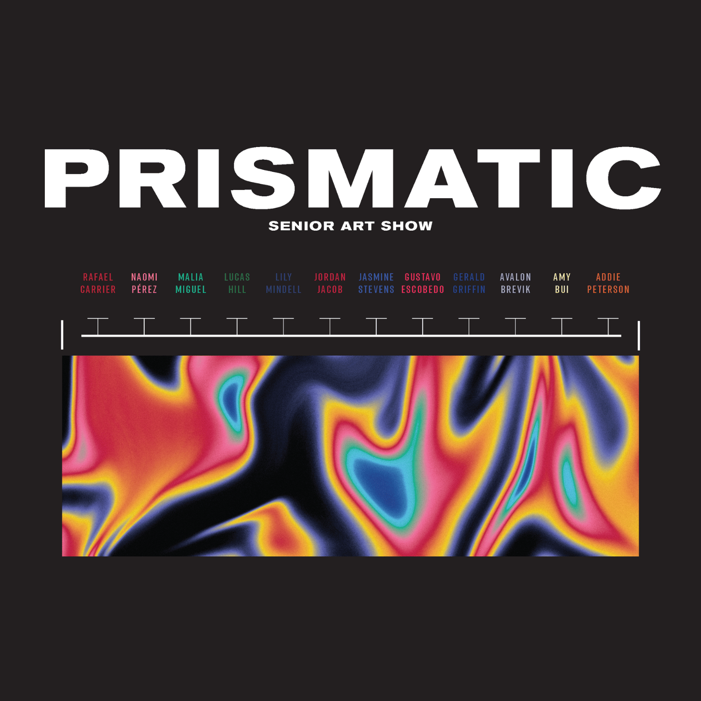 Prismatic Senior Art Showcase flier