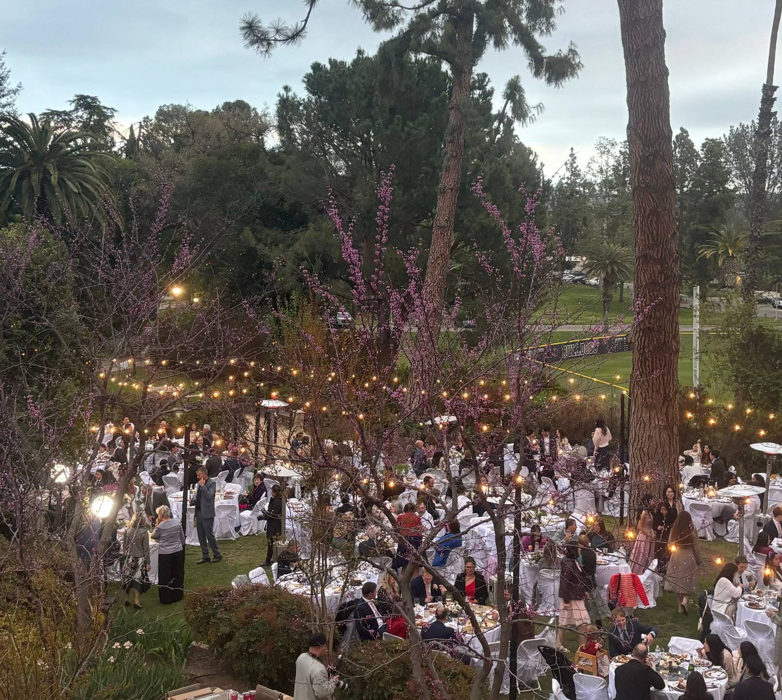 a group of people at a party