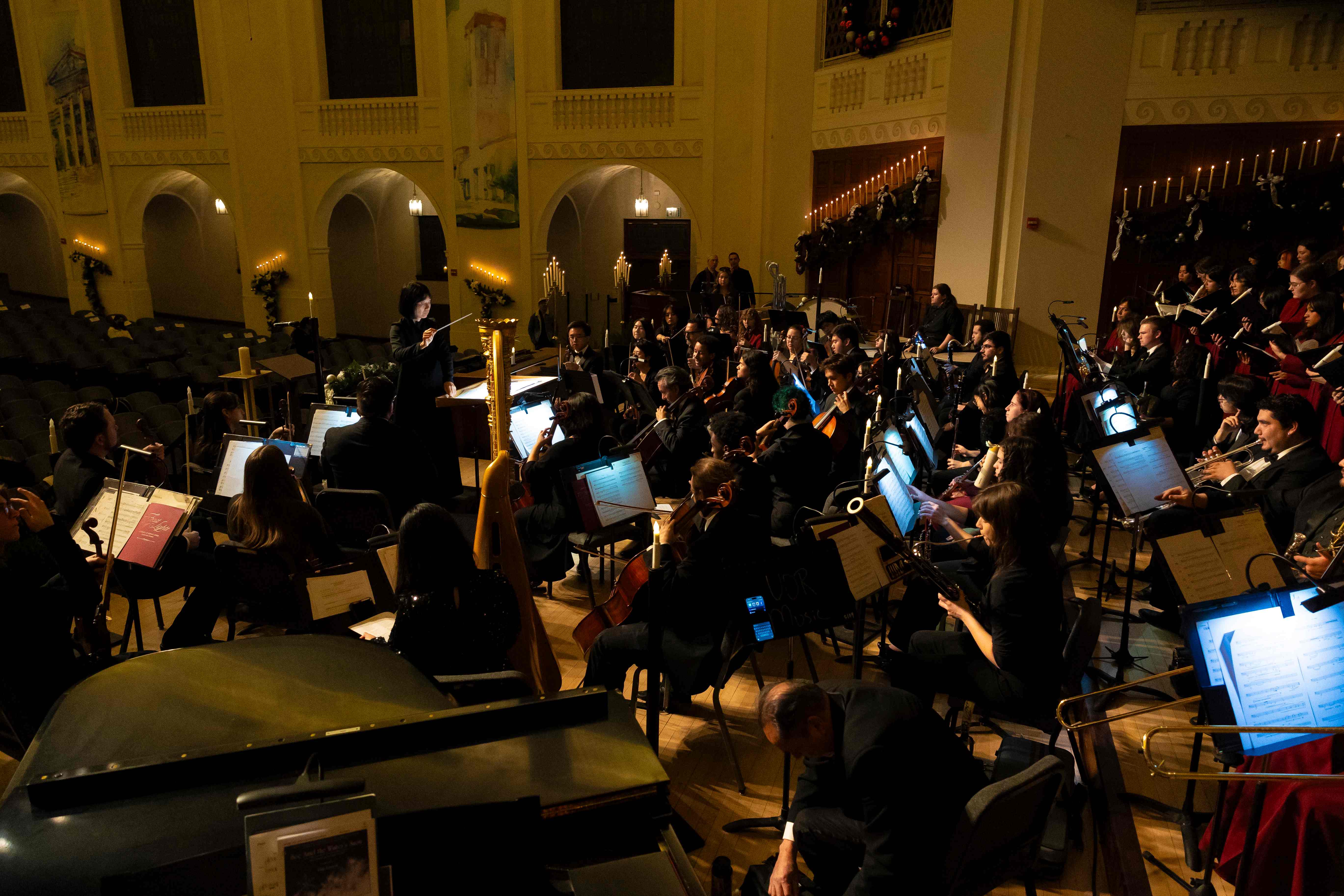 a group of people playing instruments