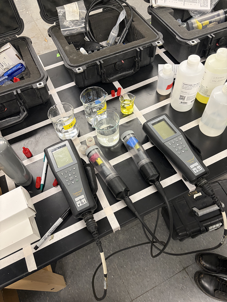 a table with different objects on it